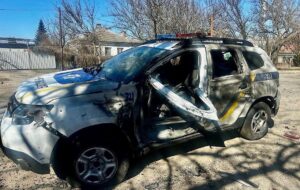 Дрон РФ поранив шістьох поліцейських в Нікополі